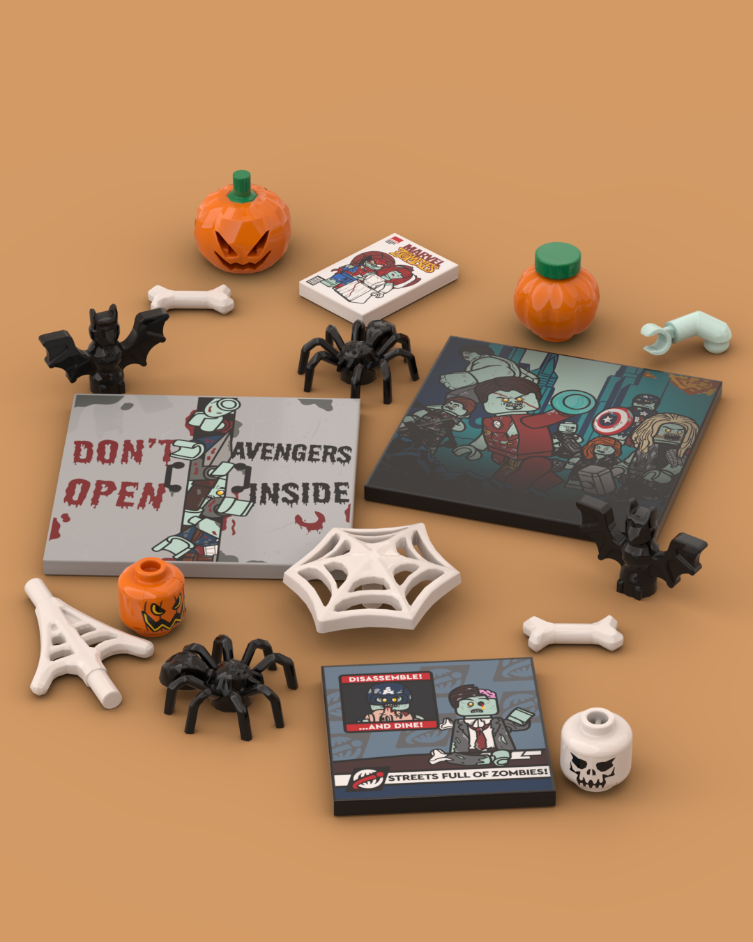 Marvel Halloween gedrucktes Paket